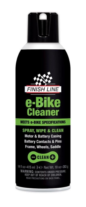 Preparat FINISH LINE E-Bike Cleaner - przeznaczony do czyszczenia elementów w rowerach elektrycznych. 420ml