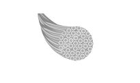 Linka przerzutki ze stali nierdzewnej szlifowanej z 31 drutów stalowych, 1.1mm x 2000mm - 2