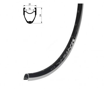 Obręcz Kellys KLS SPARK 017 szlifowana, 32H, 1 Nit, FV, 28" black