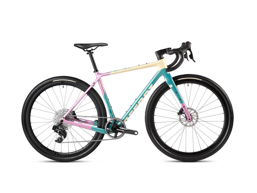 Rower gravel FREAK CARBON v2 FORCE AXS zielono-piaskowy +ebon