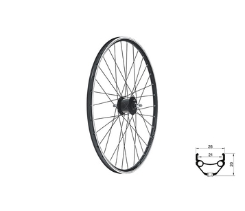 Koło przednie Kellys KLS DRAFT Dynamo V-brake, 28/29", black