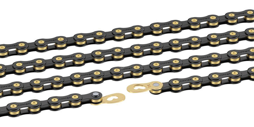 Łańcuch CONNEX 11sB czarny 118 ogniw, spinka conneX link
