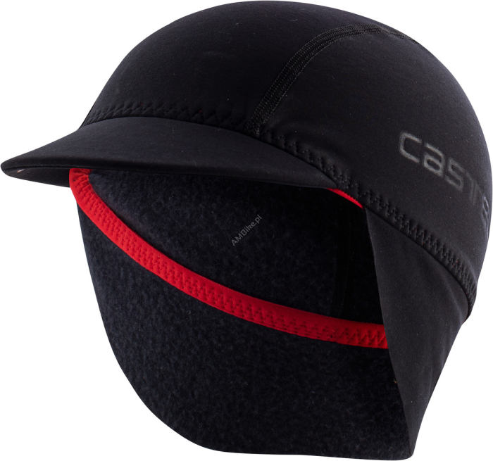 Czapka kolarska Castelli Nano Thermal, czarna, UNI