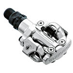 Pedały Shimano SPD PD-M520 Srebrne + bloki - 2