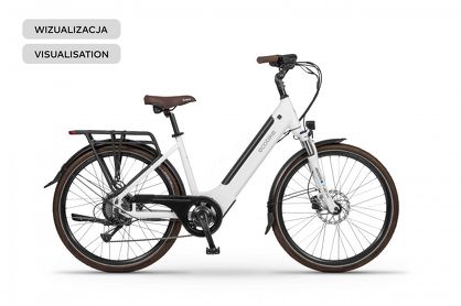 Rower elektryczny EcoBike X-City White 17", koła 26" - Ubezpieczony