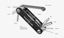 Zestaw Narzędzi Topeak Tubi 11 funkcji + (narzędzie do naprawy opon bezdędkowych) - 6