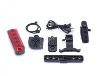 Lampa tylna AUTHOR XYRIUS Brake 400lm USB o 40h świecenia + przejsciówka na bagażnik + pilot - 5