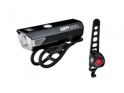 Zestaw lamp Cateye AMPP 200 HL-EL042RC / ORB-RC TL-LD160RC