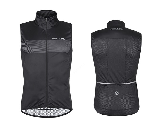 Wiatroodporna kamizelka rowerowa Kellys KLS Vest SWAY black