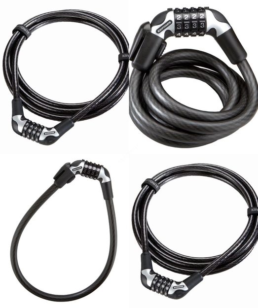 Linka na szyfr Kryptonite Kryptoflex Combo Cables - różne rodzaje
