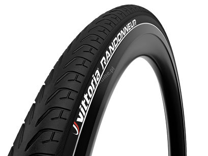 Opona Vittoria Randonneur, czarna, drutowa, odblask 700c