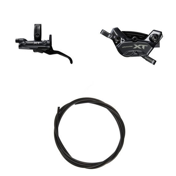 Hamulec tarczowy hydrauliczny SHIMANO DEORE XT przód -4 tłoki  (zestaw)