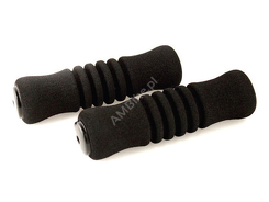 Chwyty kierownicy CLARK'S C05 125mm piankowe czarne