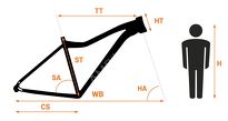 Rower elektryczny Overfly Aglaia Full Suspension typu mullet 900W, 130Nm - 6