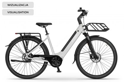 Rower elektryczny Ecobike LX 100 Automatic Pearl - Ubezpieczony
