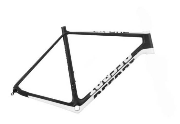 Rama przełajowa CX-ONE CARBON L czarno-biała 56cm