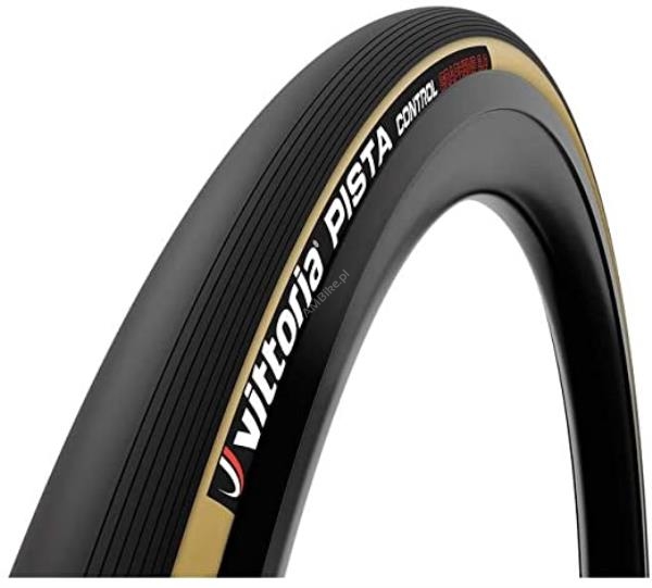 Opona Vittoria Pista Control 700x23C, czarno-beżowa 210g