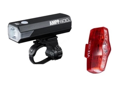 Zestaw lamp Cateye AMPP 400 HL-EL084RC / ViZ150 TL-LD800